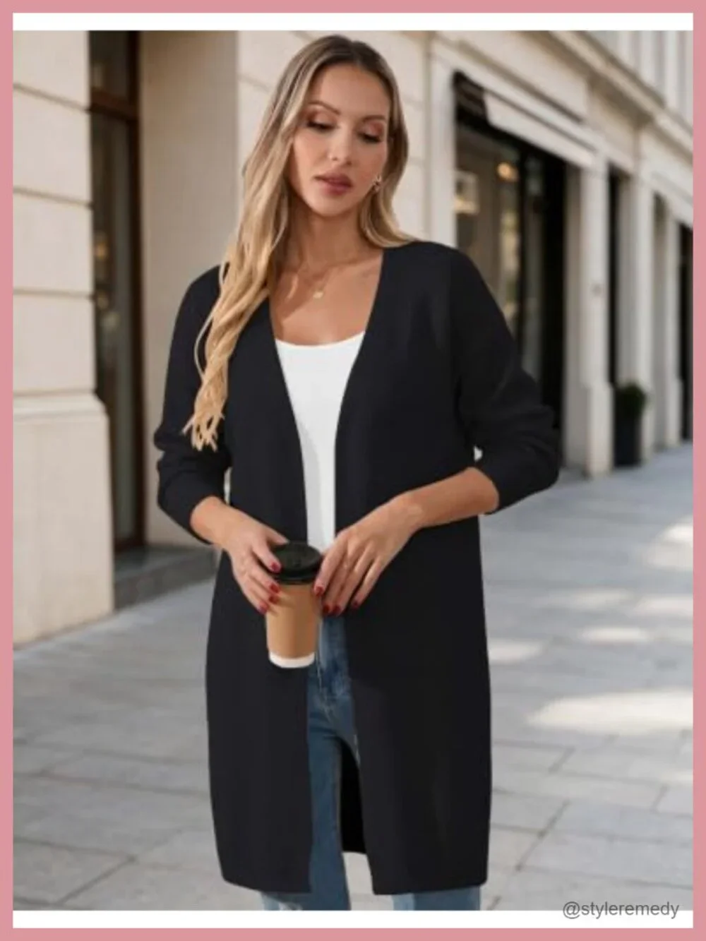 Oversized Chunky Knit Cardigan Women 2026 Open Front Long Sleeve V-Neck Fall